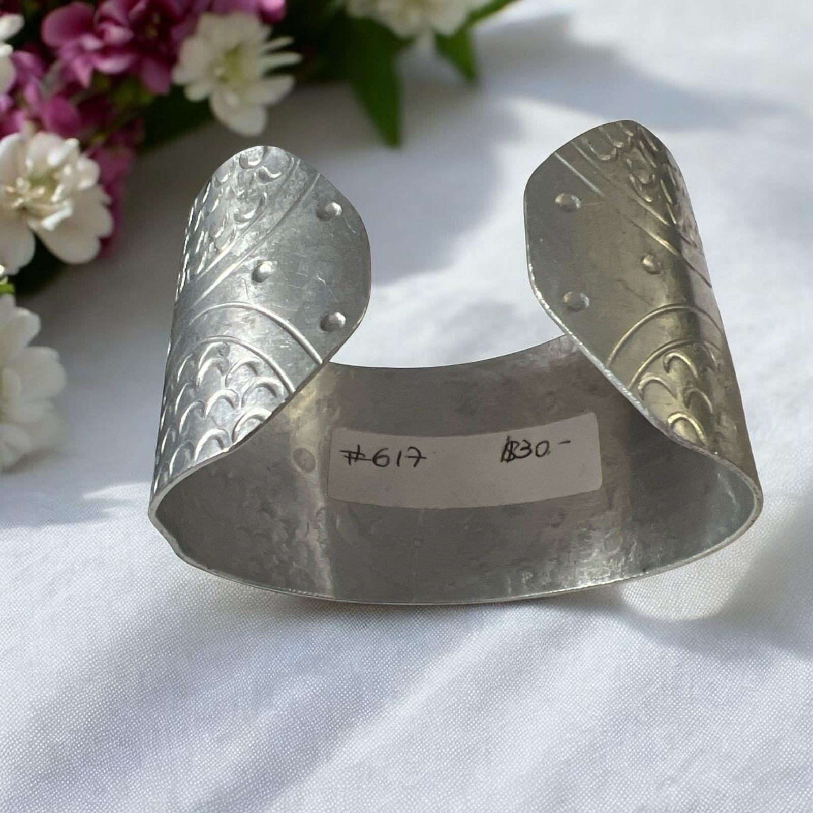 Womens’s Wide Geometric Sun Cuff Silver Aluminum Bracelet Fashion Jewelry Boho