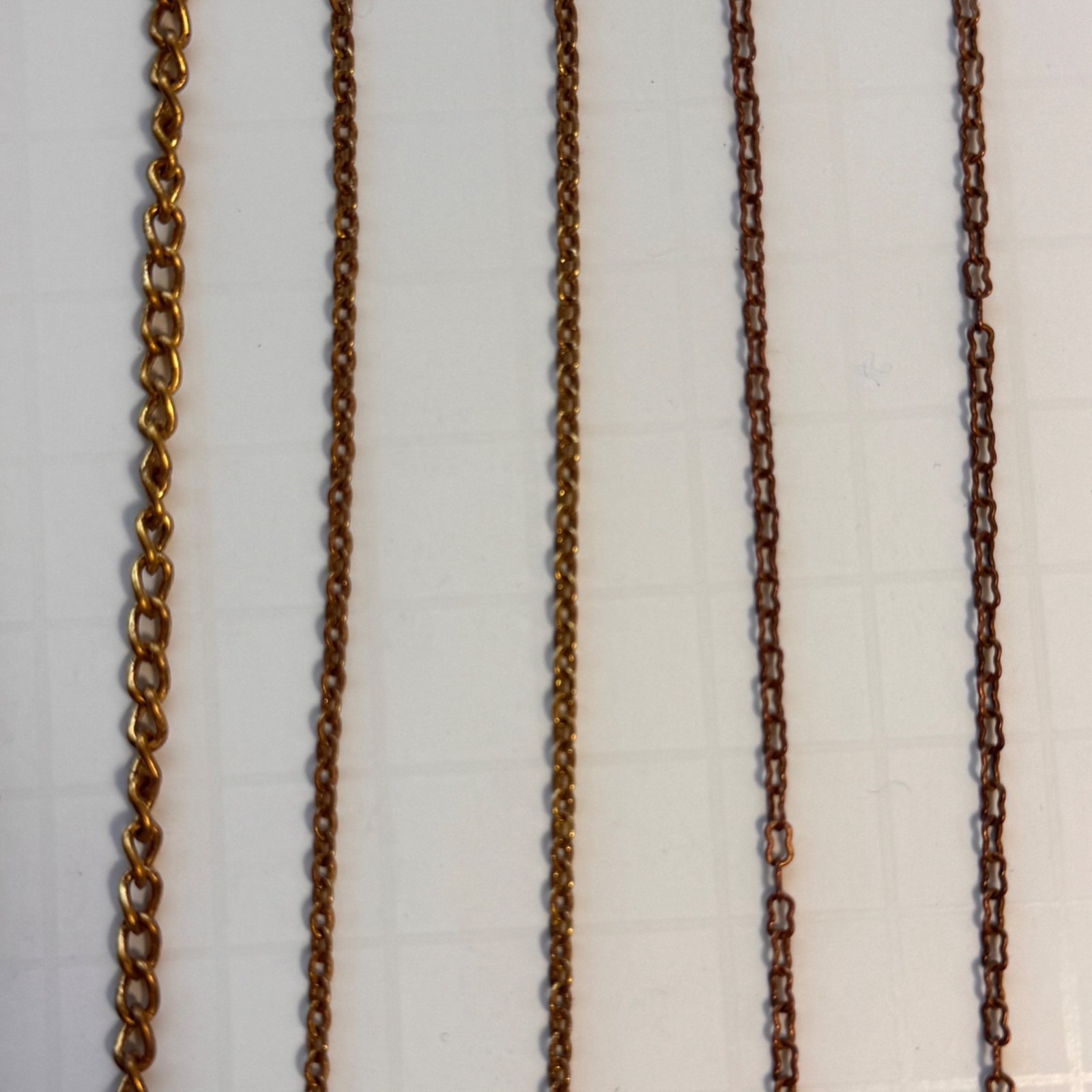 Solid Brass 18-Inch Necklace Jewlery Lot of 3 Vintaj Vogue Brass Co USA NWT New