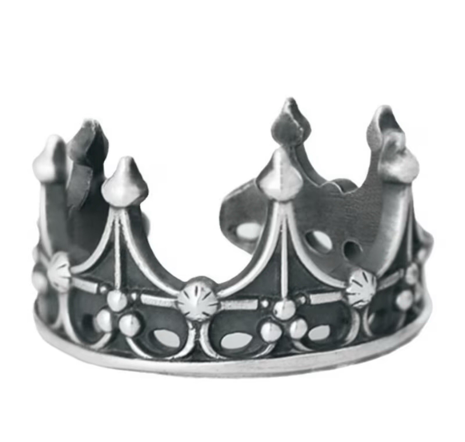 Unique Crown Shape Ring: Unisex, Adjustable, Stackable, Gothic Style