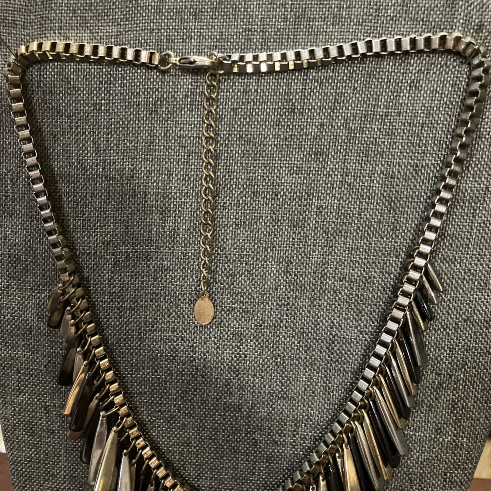 Vintage Black Gold Silver Statement Necklace Fashion Jewelry Gift for Her