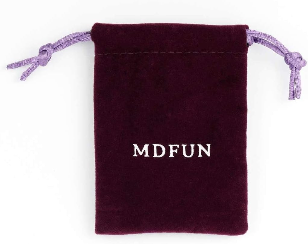 MDFUN 5 Pairs Square Earrings Set for Women Hypoallergenic 18K White Gold/Yellow