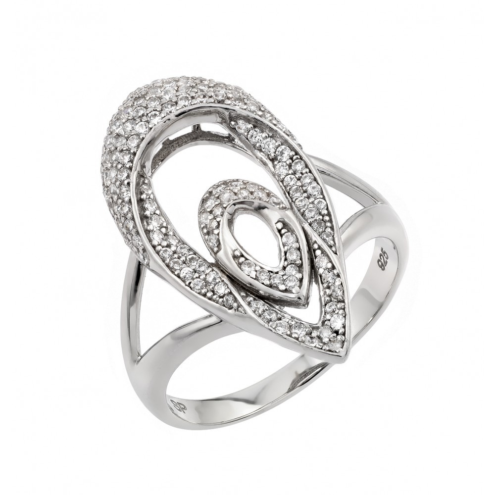 925 STERLING SILVER MICRO PAVE RING W/ ACCENTS / SIZE 5,6,7,8,9, AVAILABLE