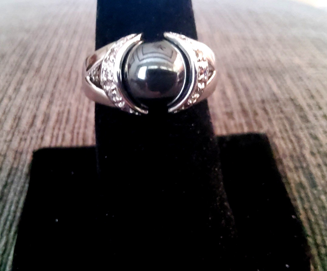 Park Lane Vault RING – Silver Band w/Swarovski + 3 Different Centers – SZ 10