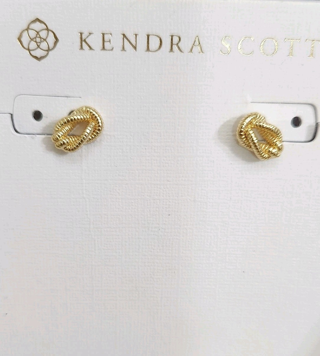 Kendra Scott Annie Stud Earrings Gold NWT