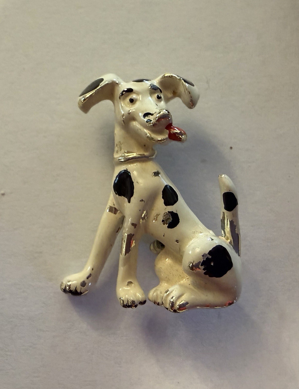 Lot of 3 Dog Brooch Pins: 2 Enamel Dalmatian, 1 Rhinestone Poodle