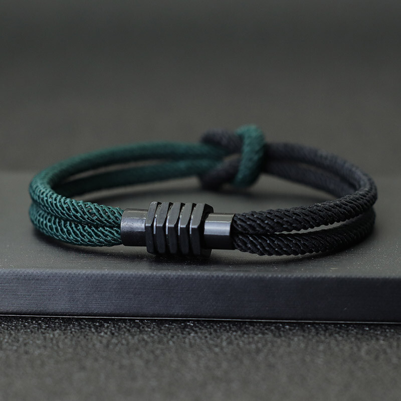 Rope Bracelet Fashion Men Women Square Knot Bracelets Outdoor Magnet Bangles New