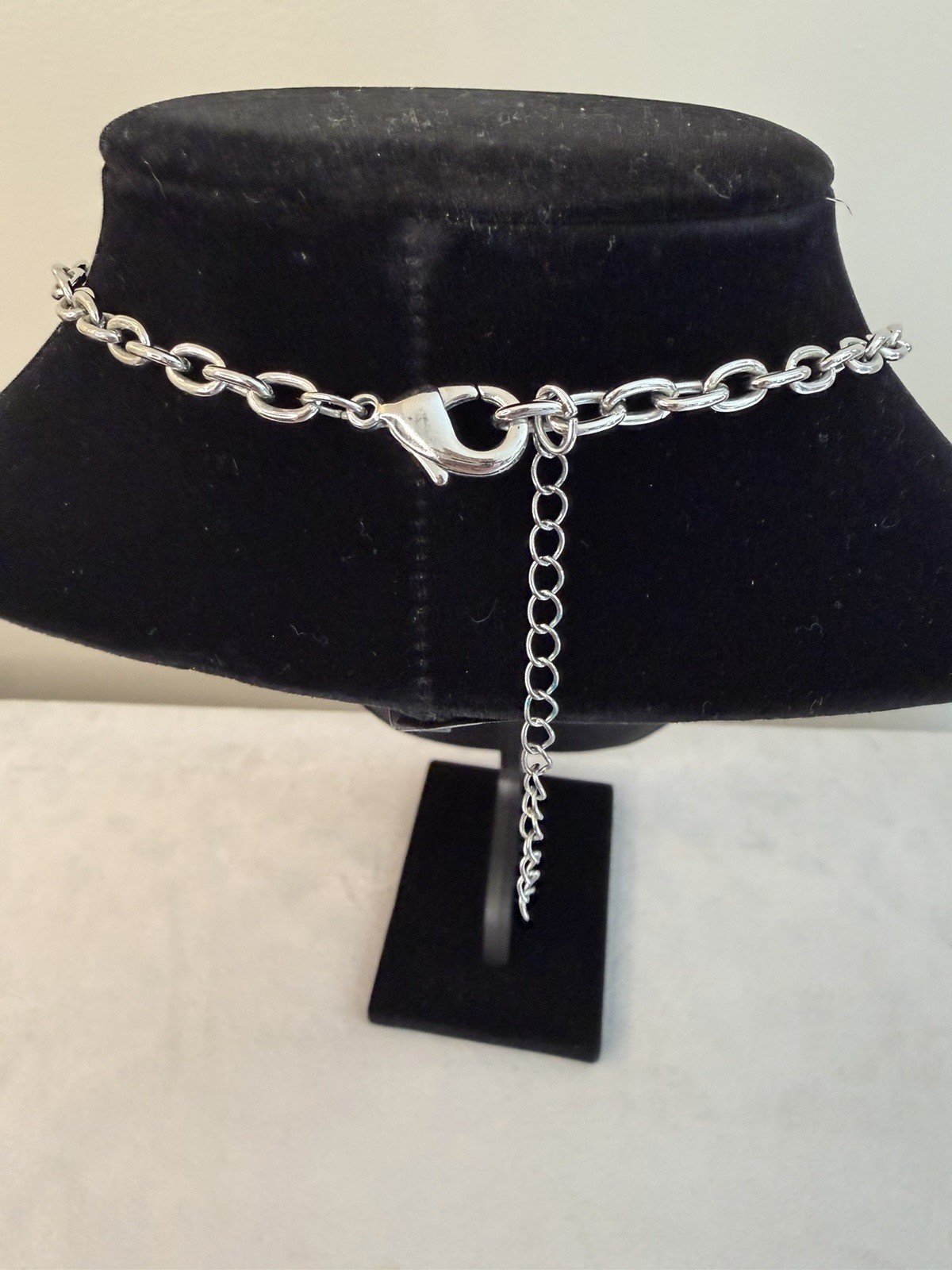 Sonoma Life + Style Gold Silver Tone Bar Fringe Statement Necklace NWT