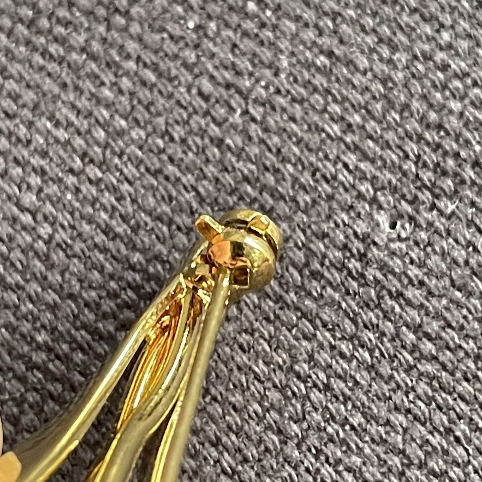 Swarovski Crystal Brooch Memories Daffodil Flowers Pin Swan Logo Gold-tone 1.75”