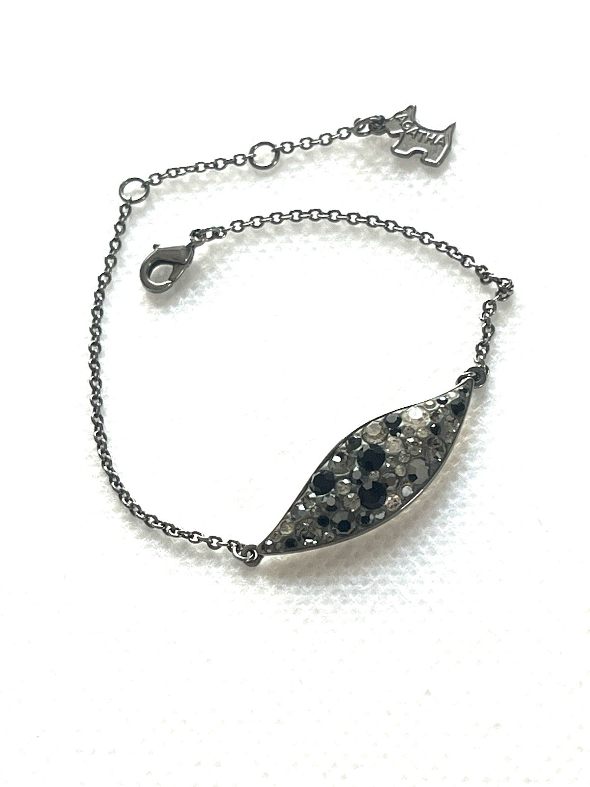 AGATHA Bracelet Adjustable Crystal Charm 16-19.5cm