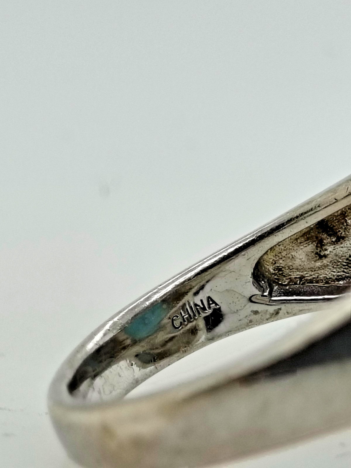 Sterling Silver Larimar Ring for Women and Men Size 10