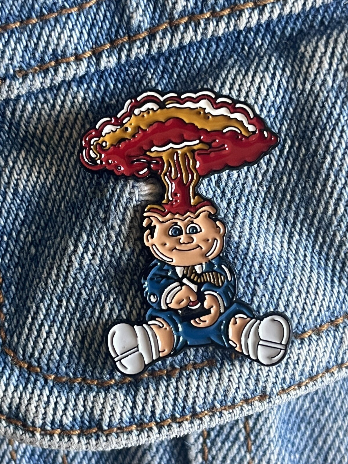 Garbage Pail Kids – Adam Bomb – Enamel Pin – Excellent Condition