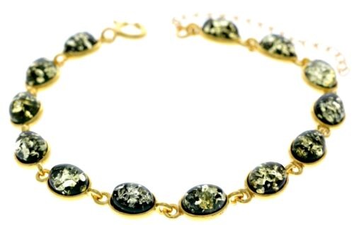 Classic 925 Sterling Silver Gold Plated with 22 Carat gold 19 cm + 4.5 cm Link B