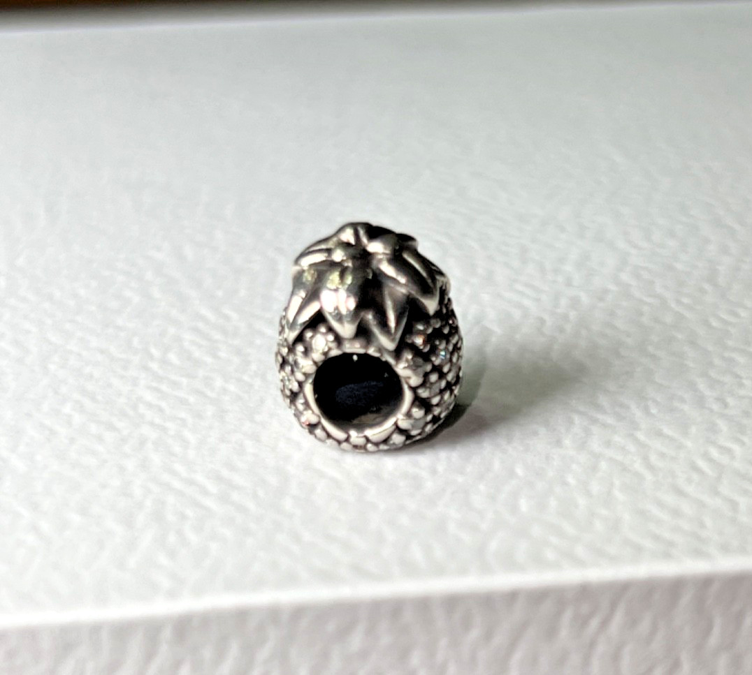 Authentic Pandora S.S. “Sparkling Pineapple” Charm #791293 – EUC