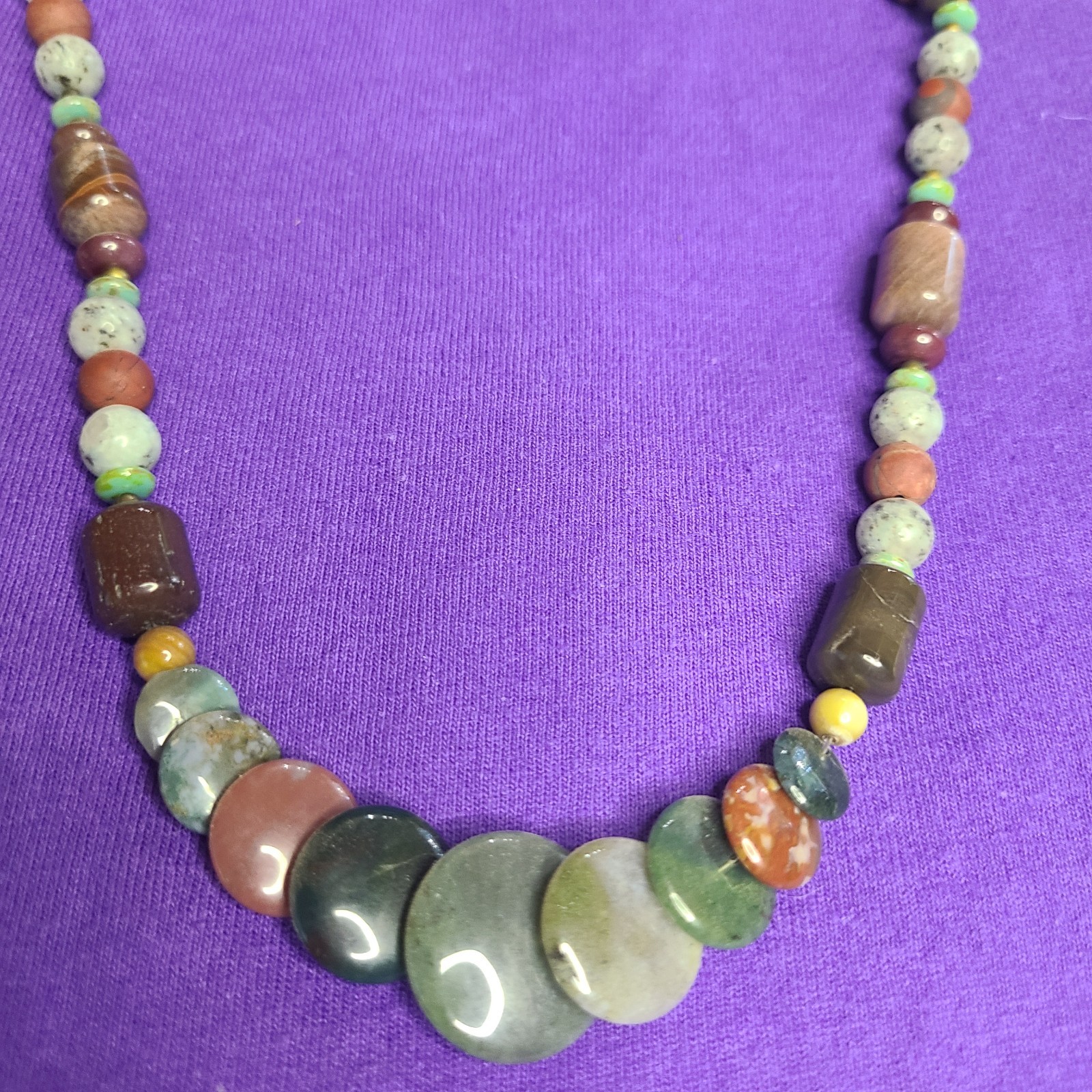 Beautiful Agate handmade necklace 21″