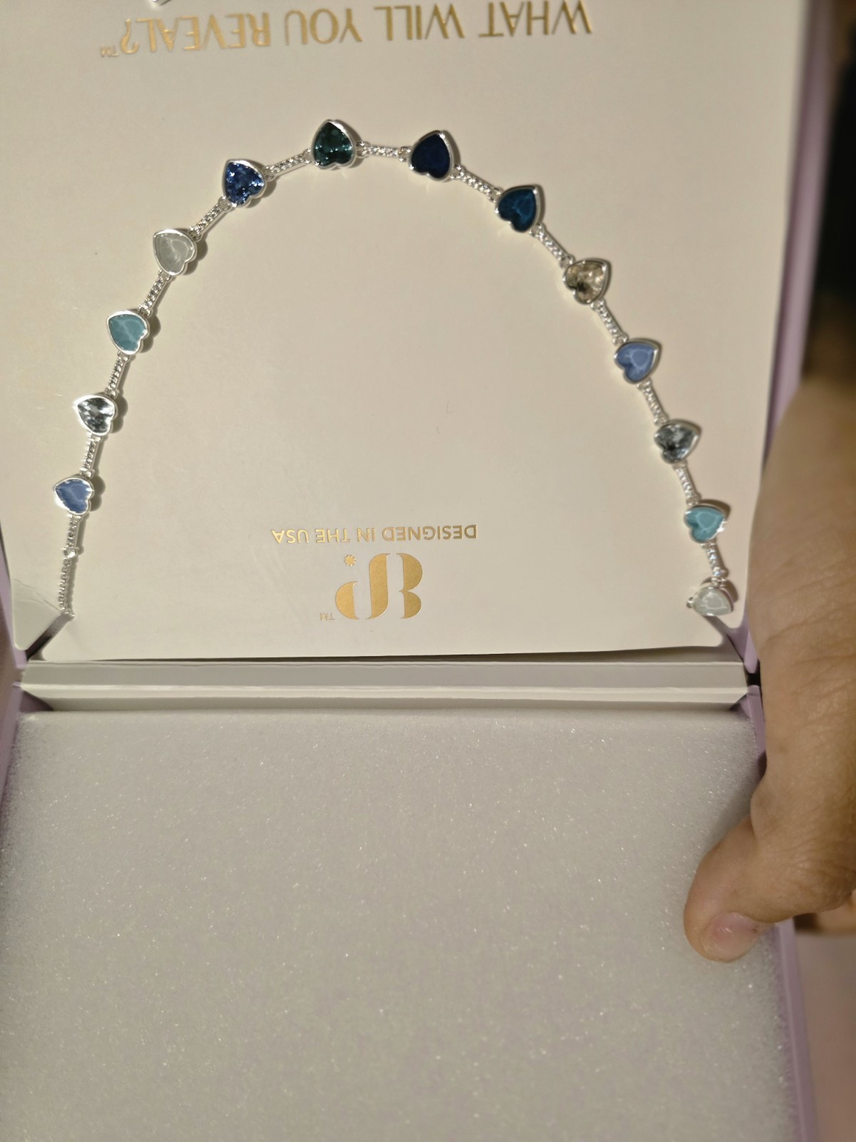 BP NK72976 Destination Dreams Heart Chain Necklace Maldives Mirage
