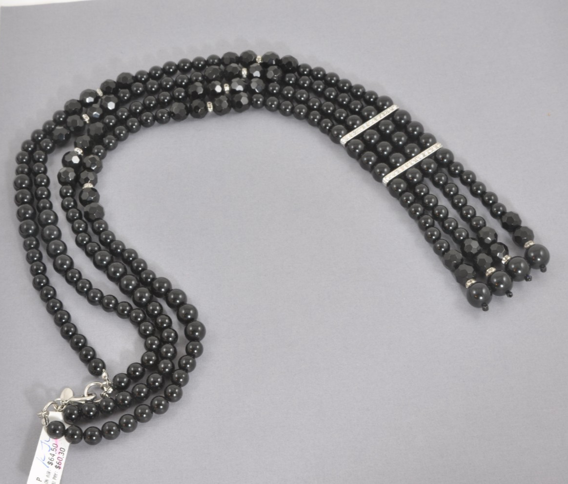 Kenneth Jay Lane (KJL) beaded tassel necklace