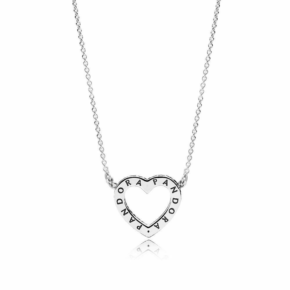 Authentic 925 SIlver Loving Hearts of PANDORA Necklace #590534CZ- 45cm POUCH