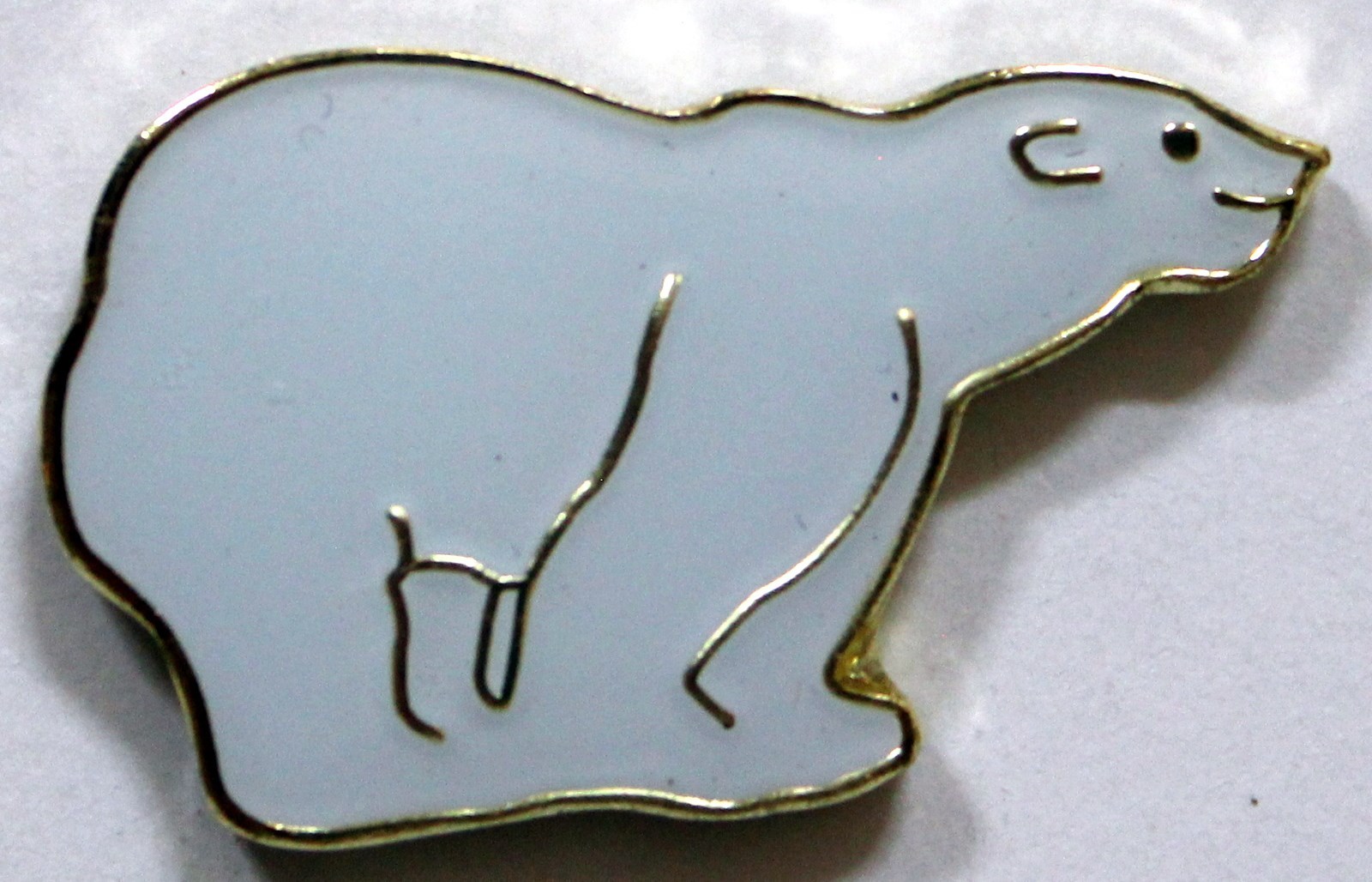 New White Polar Bear North Pole Arctic Holiday Animal Lapel Pin Tie Tack