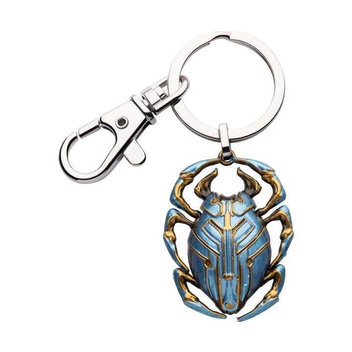 DC Comics Officially Licensed Collectible Blue Beetle 3D Enamel Keychain, 3.8cm