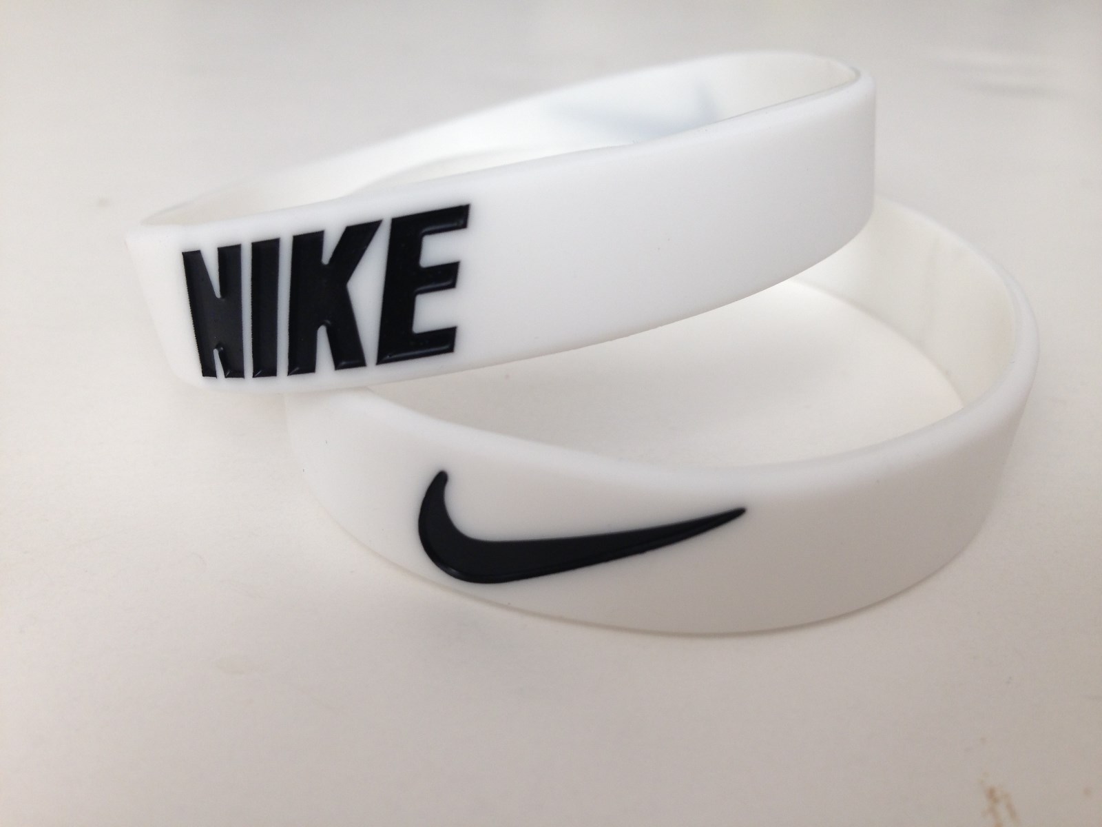 Nike Sport Baller Band Silicone White w/Black logo