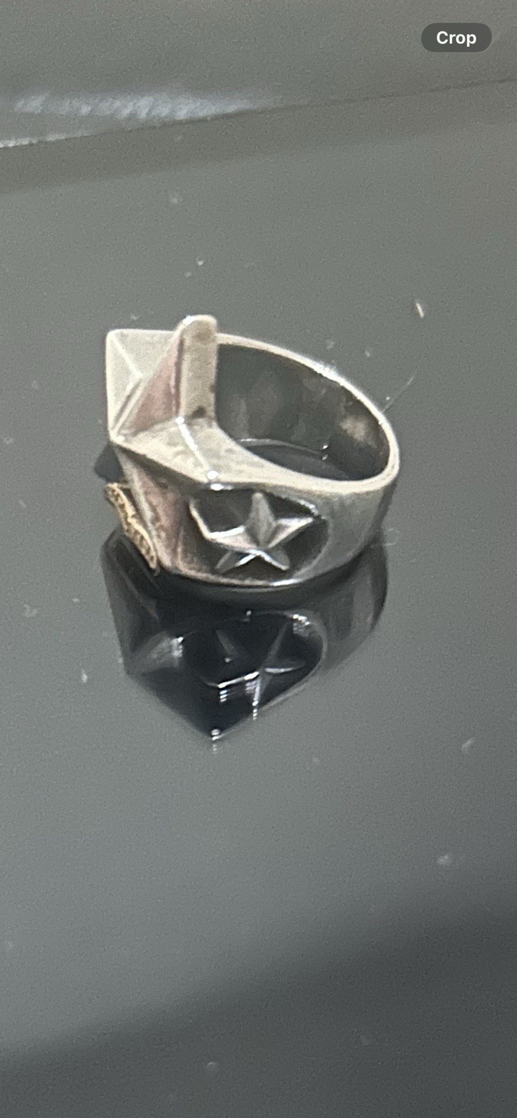 King Baby Studio Star Signet Pinky Ring Size 7 Silver No Stone