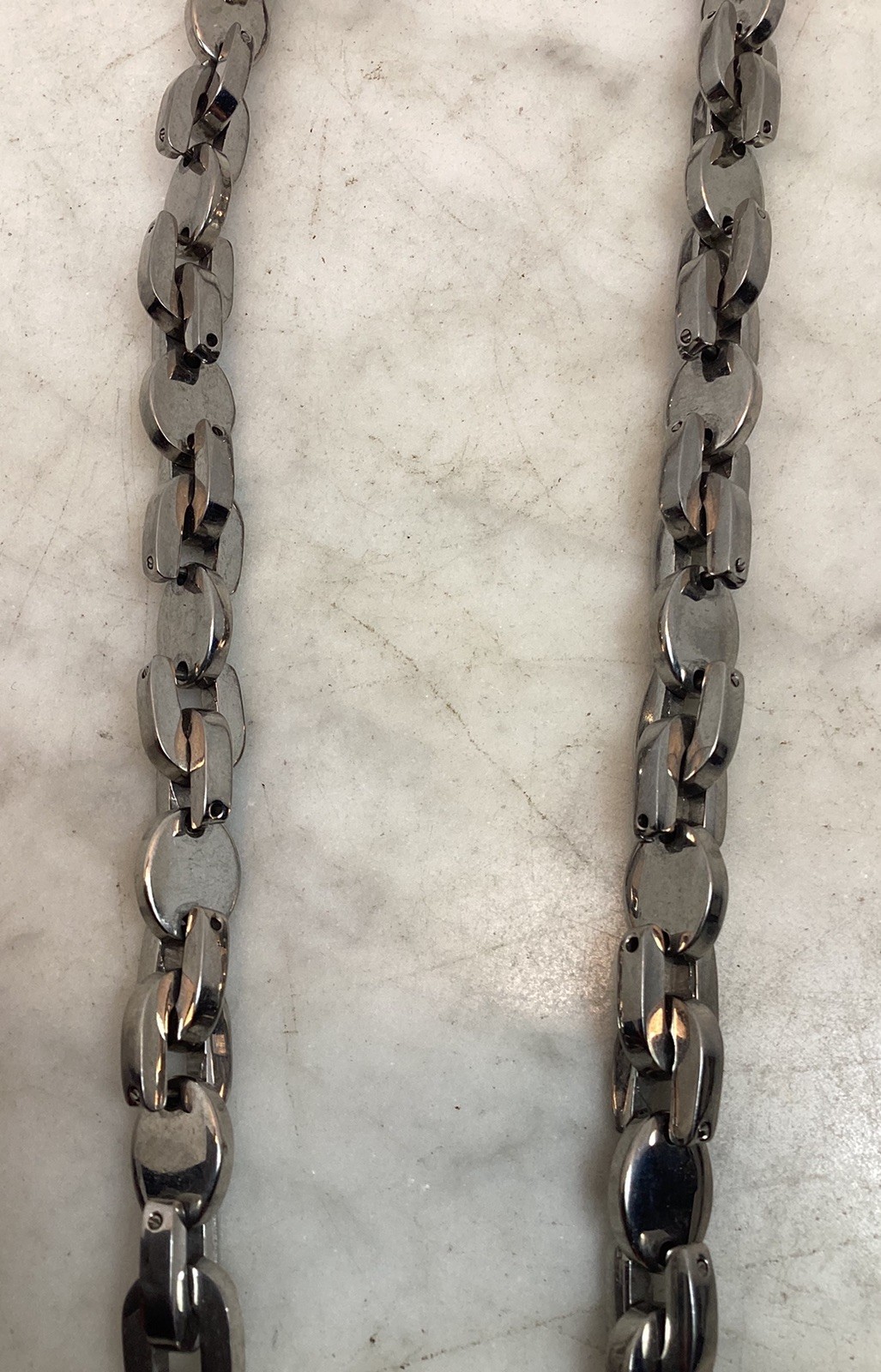 DOLCE & GABBANA D&G Stainless Link Chain Necklace 21.5” Long