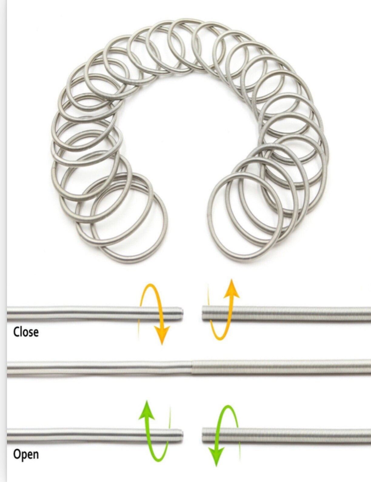 3 PCS 4.5mm Silver Guitar String Bracelet Set, Unisex, Coil Bracelets, Stackable