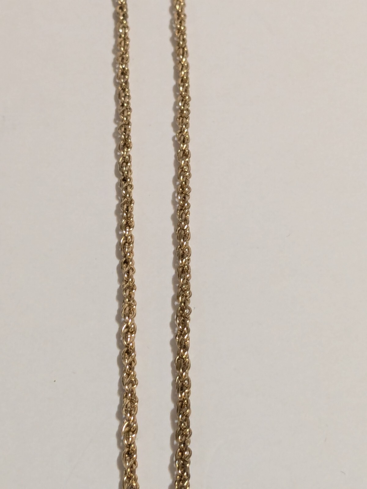 Peach Faux Shell Medallion Pendant Gold Tone Necklace. Metal Scroll Work. 30″.