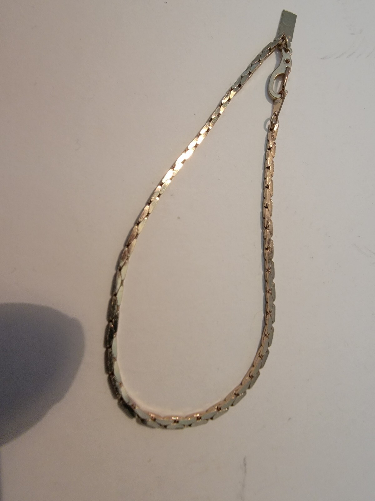 18k GP Stamped Gold Plated Chain Cuff Bracelet Tennis