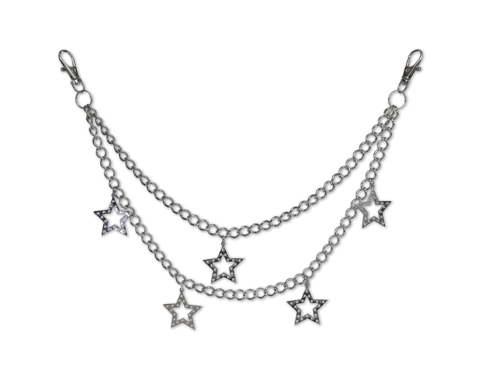 Jean Chains with Stars Hip Hop Punk Rock Heavy Duty Steel Chain JC-997