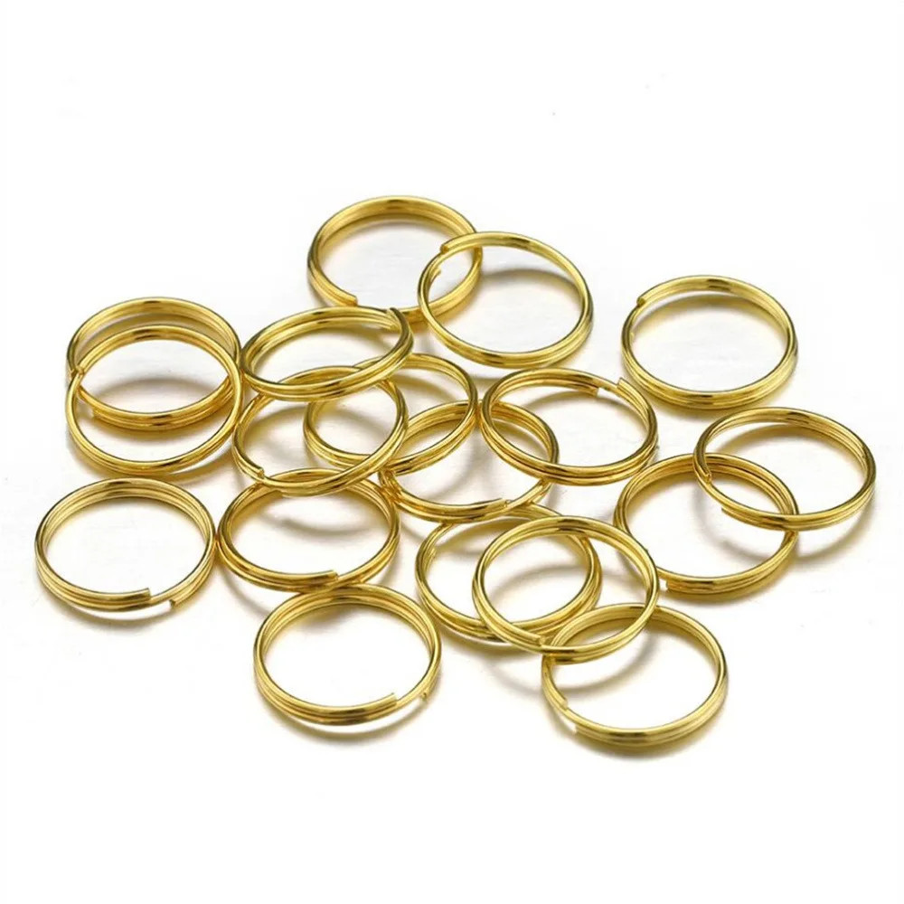 4-10Mm Gold and Silver Double Ring, Multi Size Jewelry Making Connection Ring, D