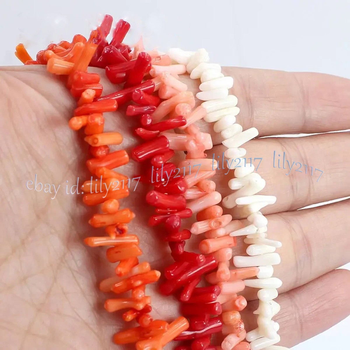 Natural Multicolor Coral Chip Irregular Branch Gemstone Beads Necklace 14-48inch