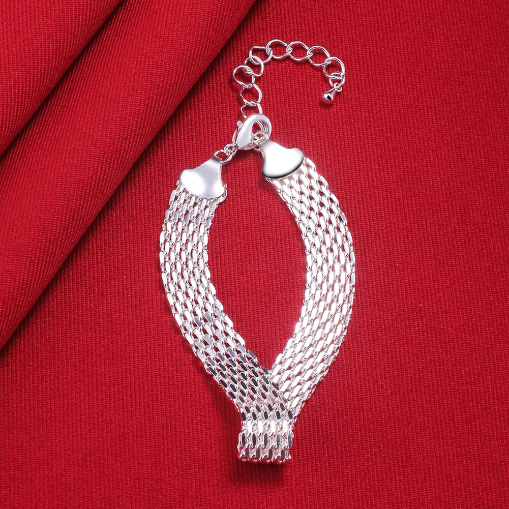 CHSHINE 925 sterling silver Bracelets Exquisite fashion weaving chain Jewelry