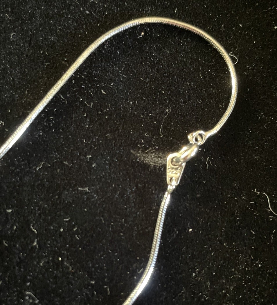 NWOT Sterling Lariat Y White Gray Pearl Necklace 20 Inches