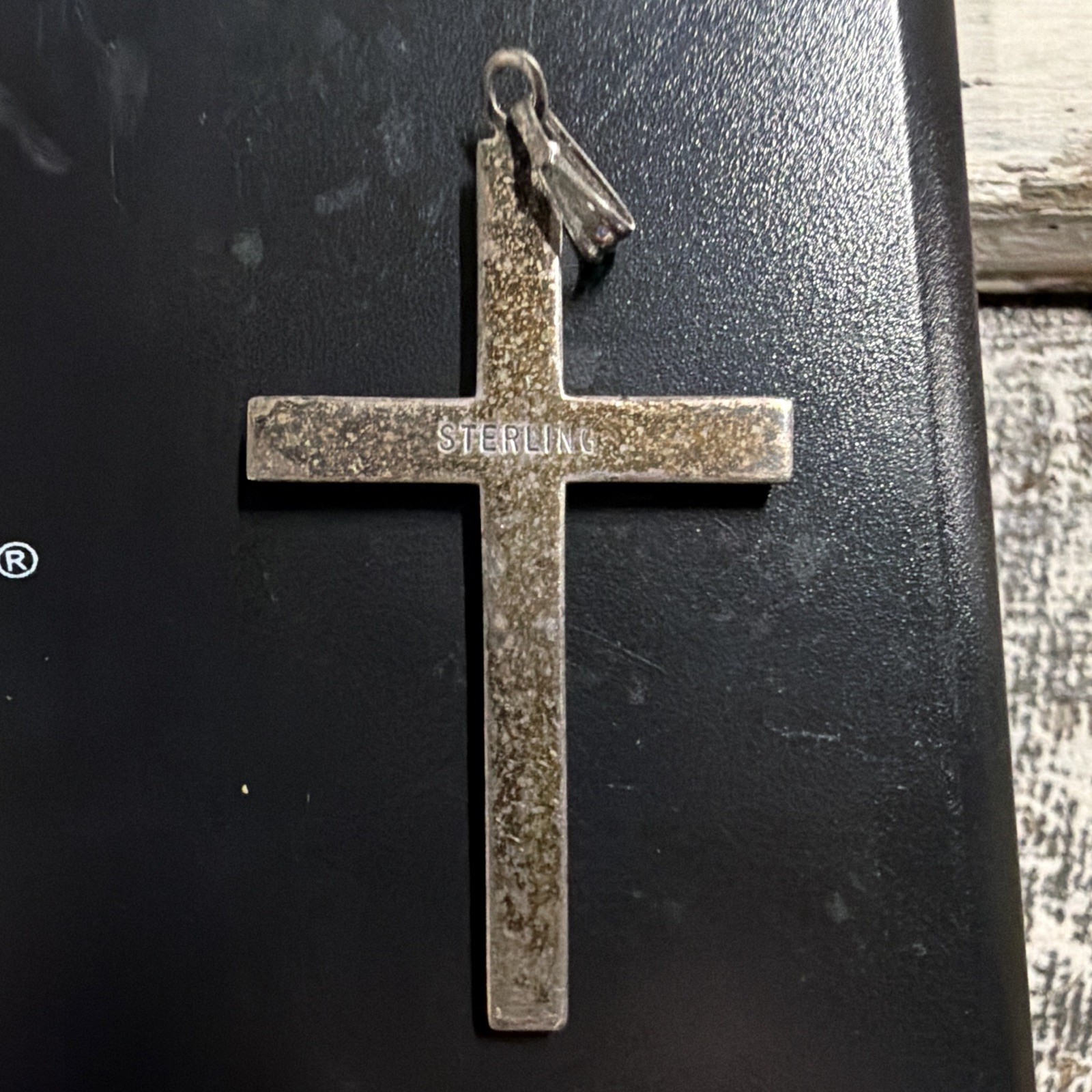 Vintage Solid 925 Sterling Silver Cross Pendant 2.8g Minimalist Charm
