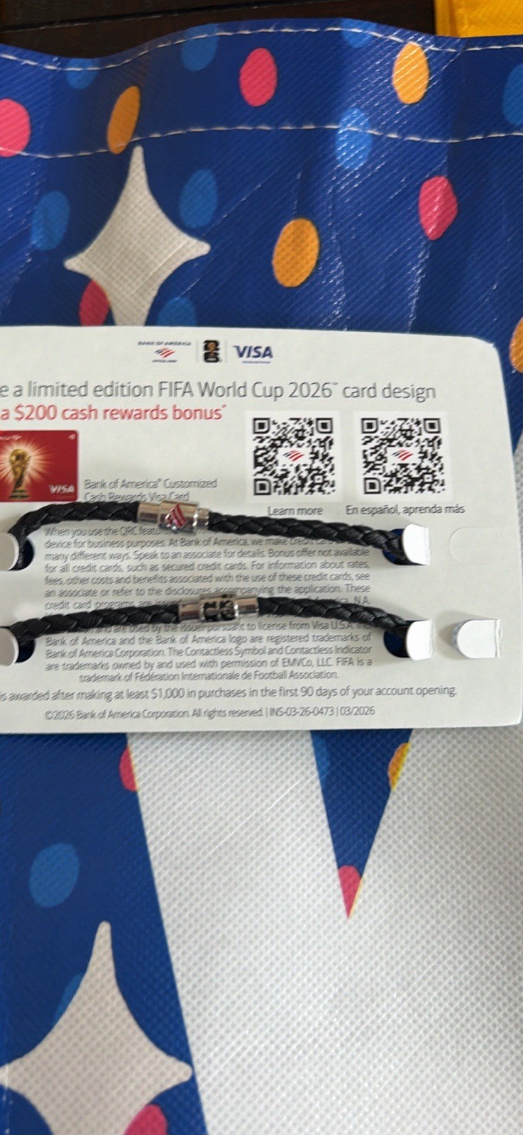 Argentina & Classic Bank of America World Cup Bracelets (VERY RARE, READ DESC)