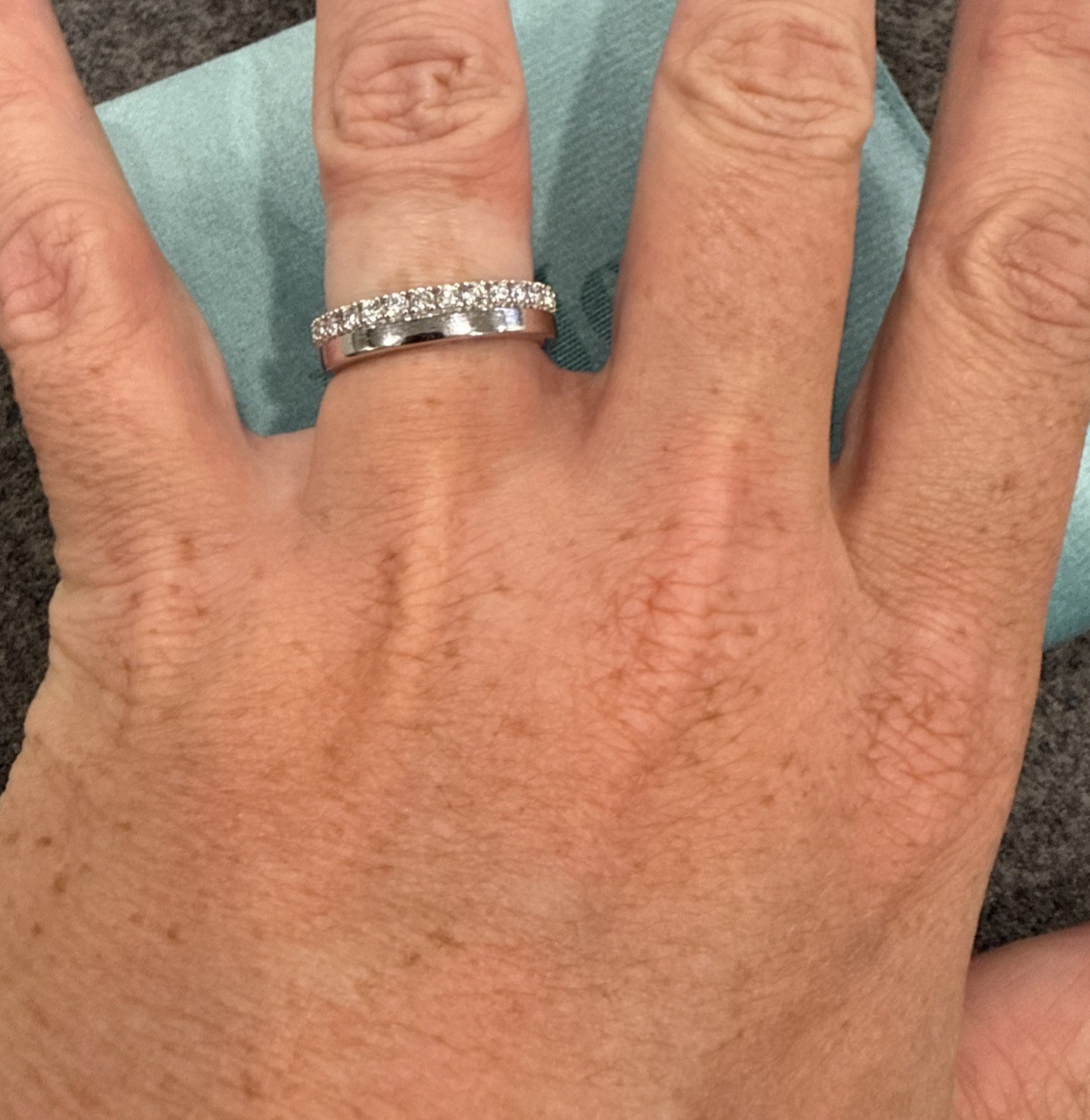 Lab Grown Diamond Promise Ring | .33 Ctw Sterling Silver