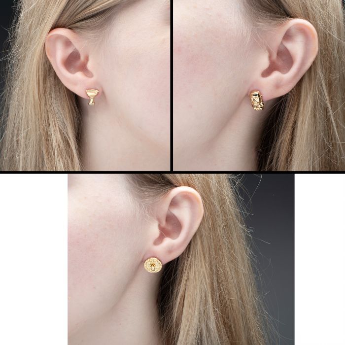 Lucasfilm’s Indiana Jones Raiders of the Lost Ark Idol 3 Pairs Stud Earrings Set