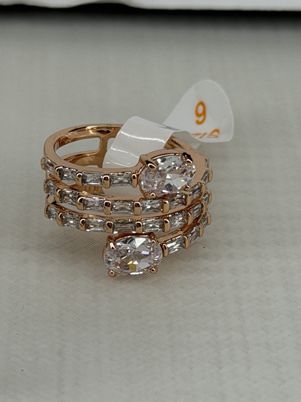 Bomb Party OG Ring Kept In The Loop Rose Gold CZ Size 6 NEW