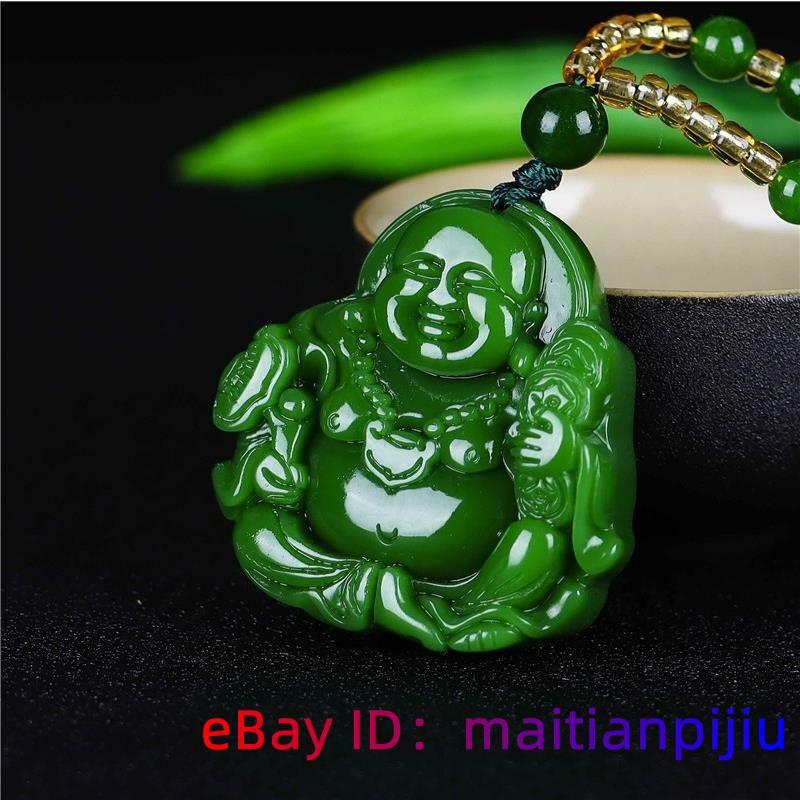 Jade Maitreya Pendant Necklace Charms Charm Jewelry Buddha Natural
