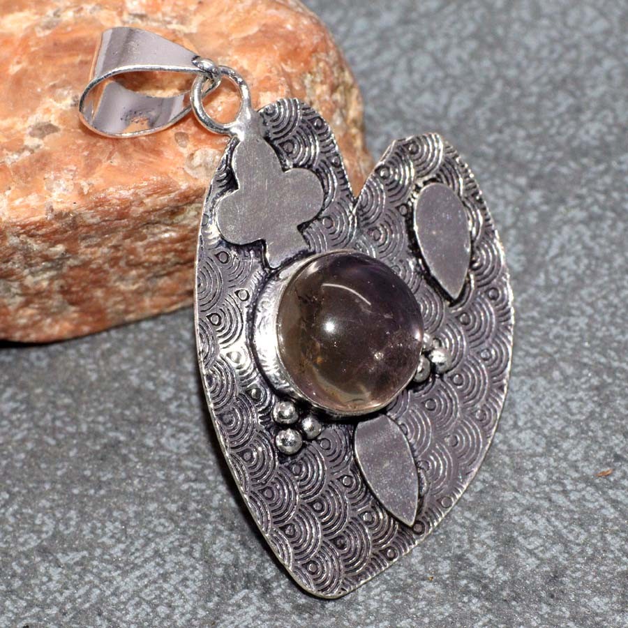 925 Silver Plated Best Deal Natural Ametrine Pendant Handmade 2.2″ GW