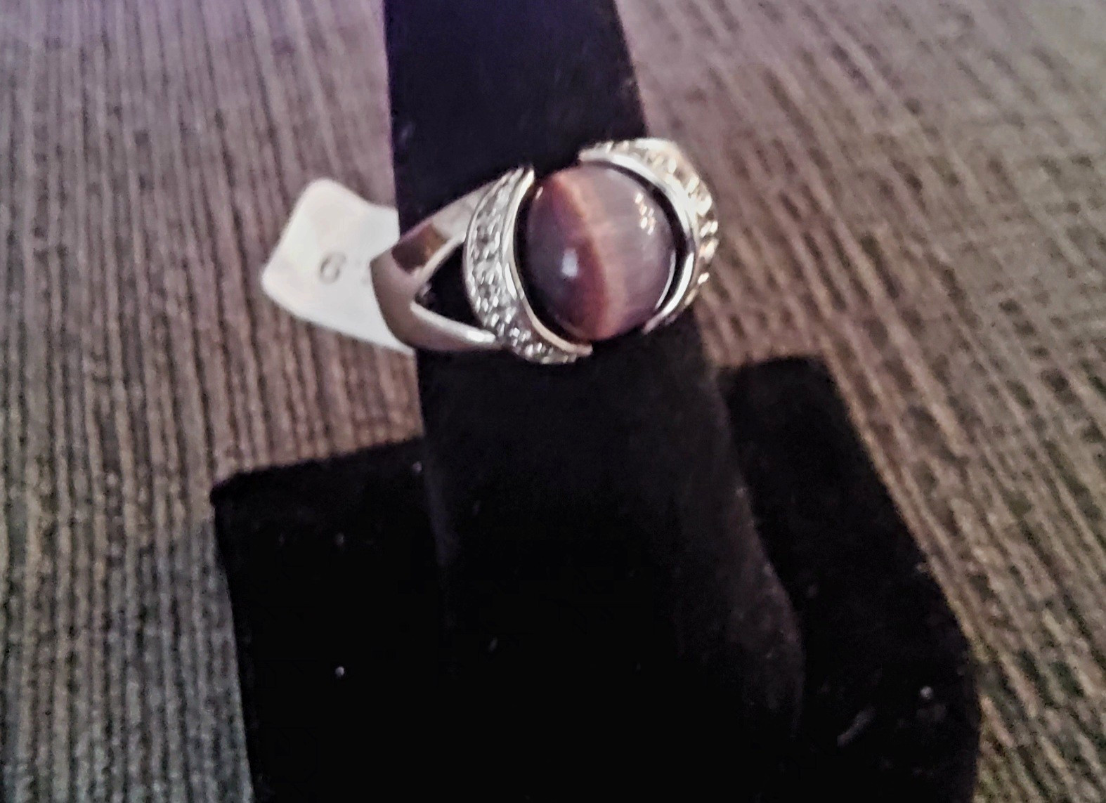 Park Lane Vault RING – Silver Band w/Swarovski + 3 Different Centers – SZ 10