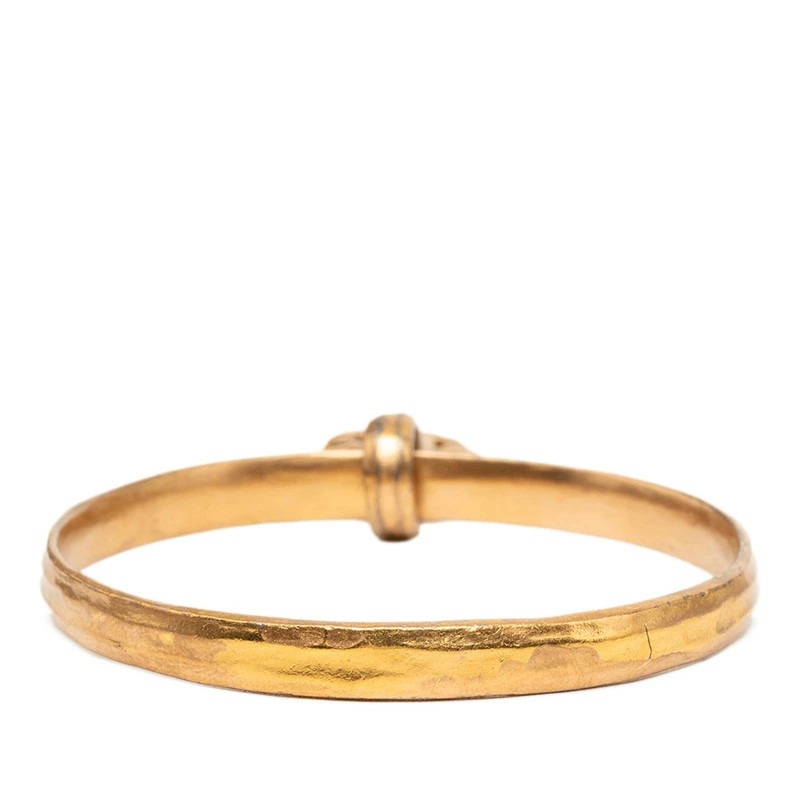 Chanel Coco Mark Vintage Bangle 96P Stamp Gold Plated Wrist Size 19.5 cm Women’s
