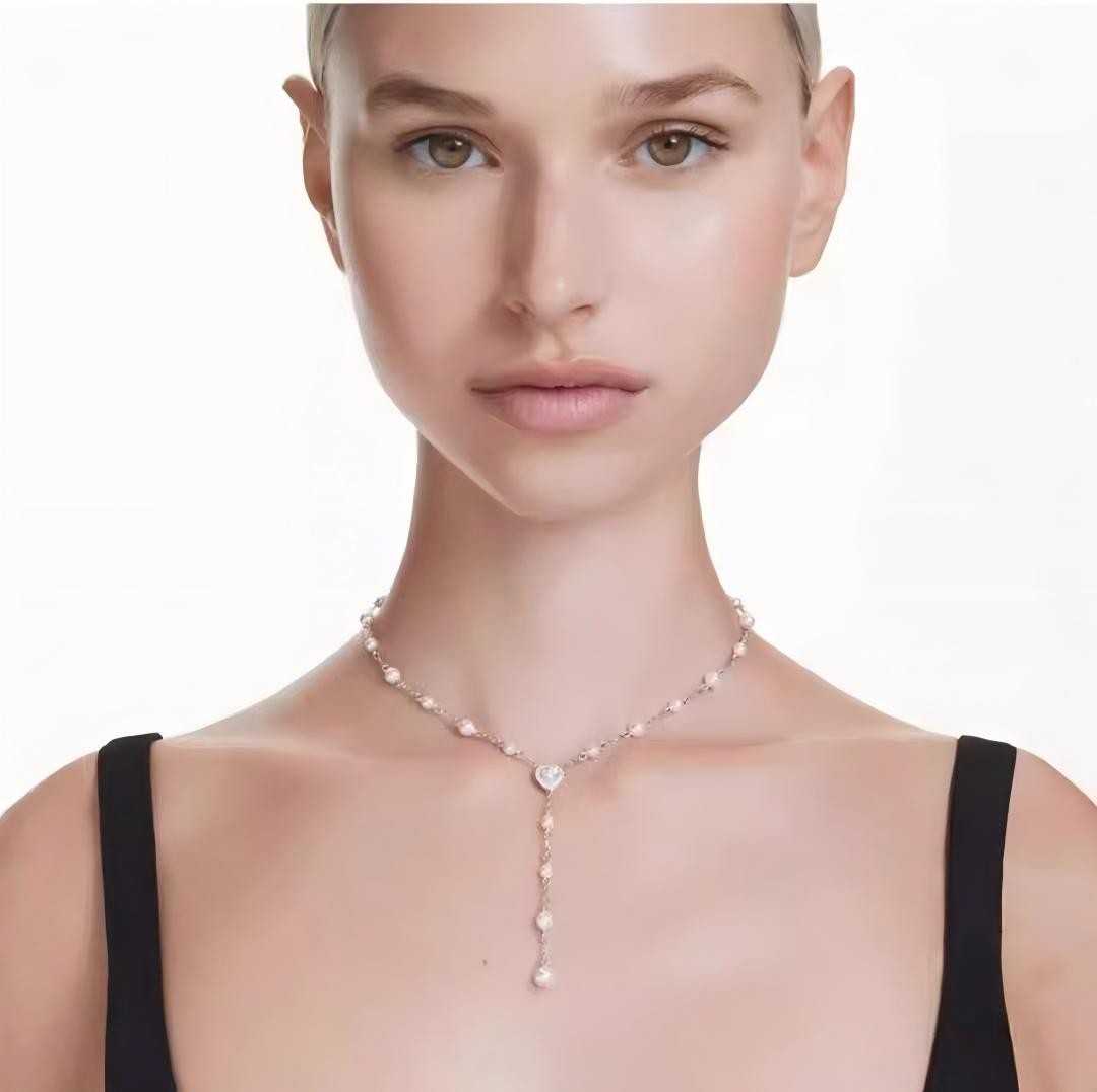 Swarovski ×A sister co-brand pearl necklace new belt box