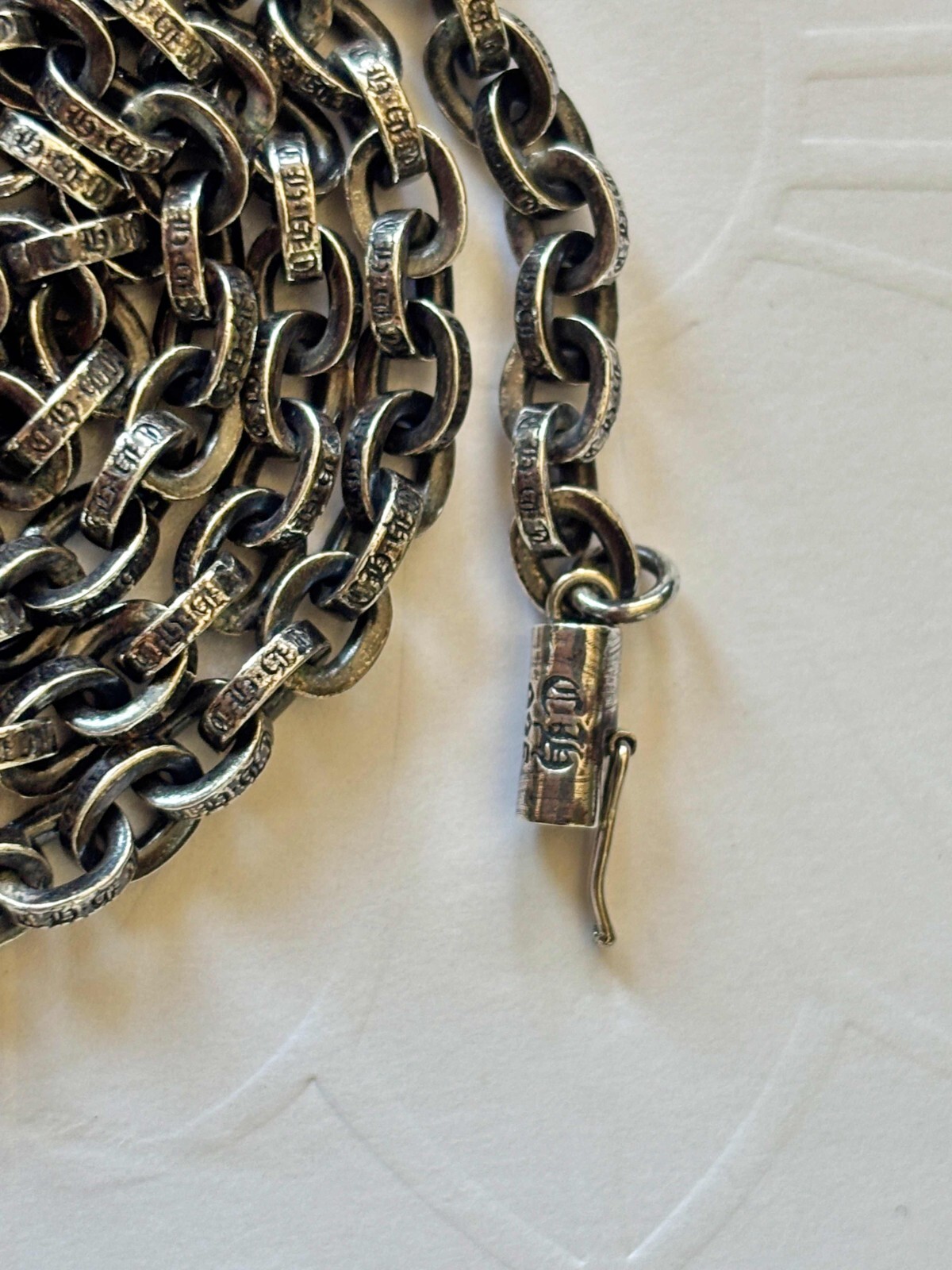 100% Authentic Chrome Hearts Paper Chain Necklace 20inch (50cm)