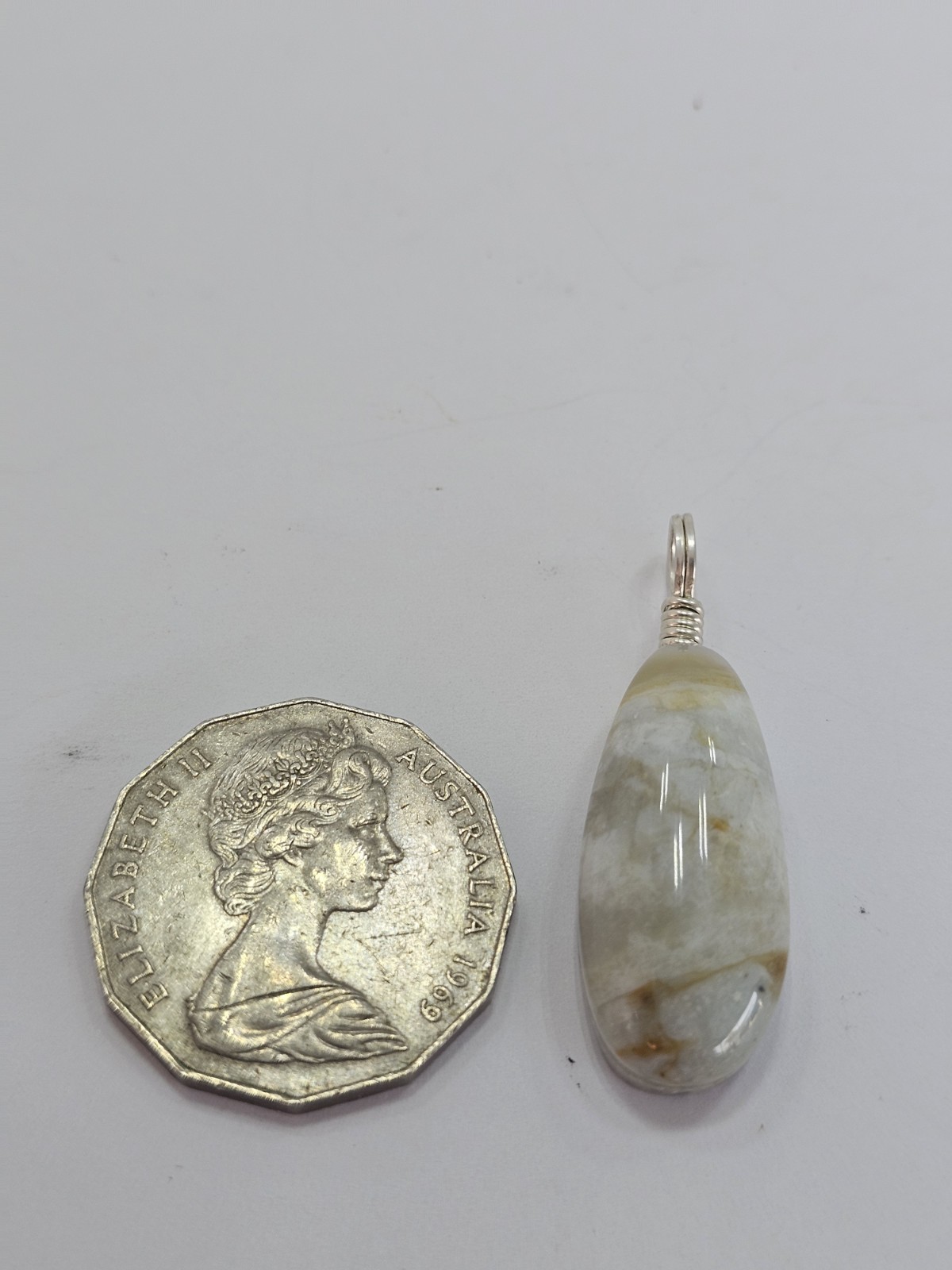 Milky Agate Pendant