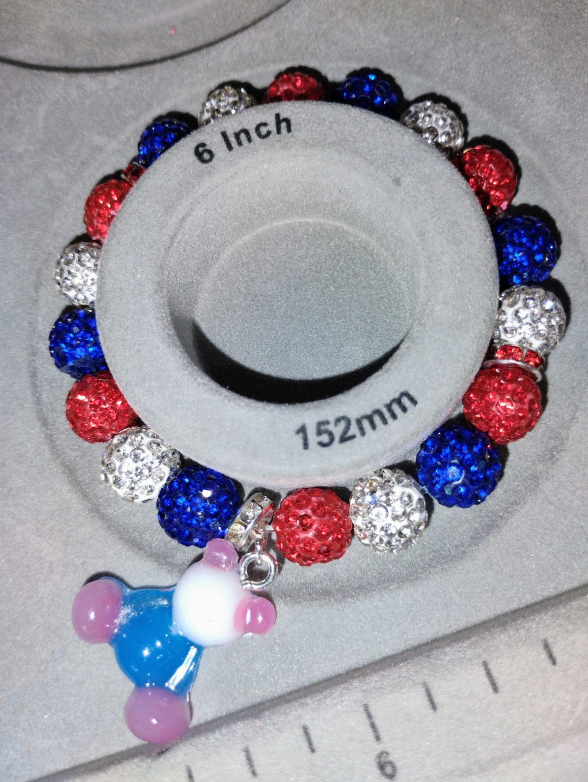 USA beaded bracelet; choose one of the beautiful red white and blue bracelet.