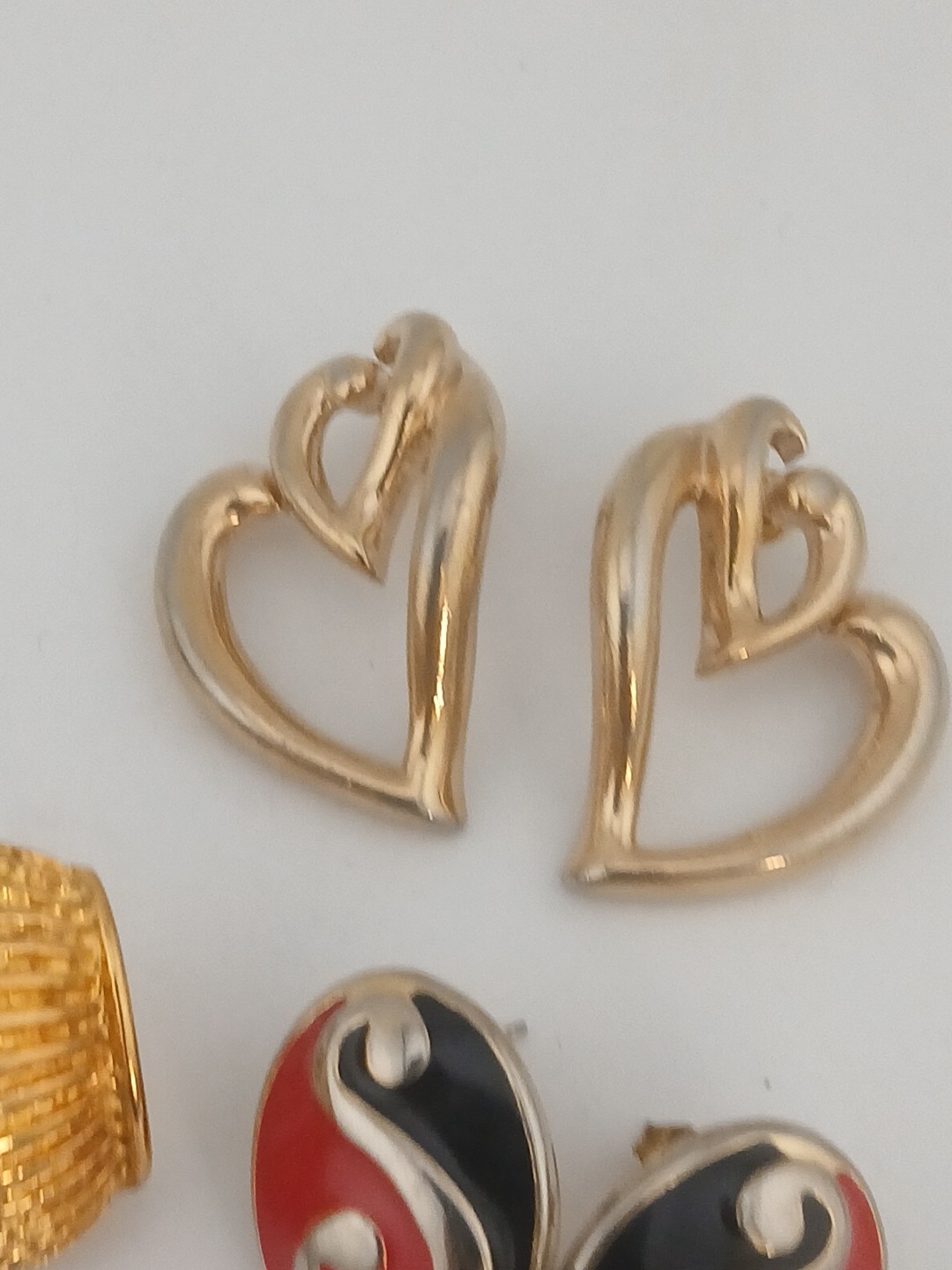 ESTATE FIND JS JOSEPH SMITH & SONS lot of 5 assorted designs 1980 earring pairs