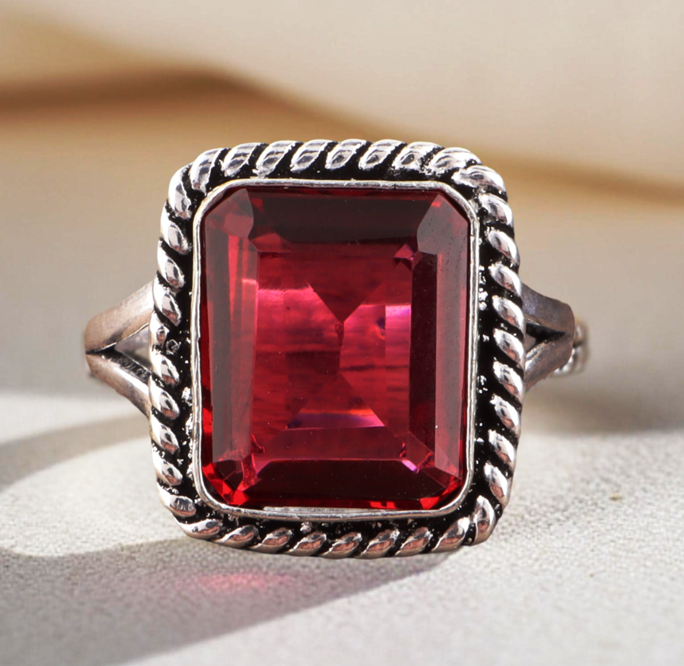 Pink Rubellite Gemstone 925 Sterling Silver Handmade Jewelry Ring All Size