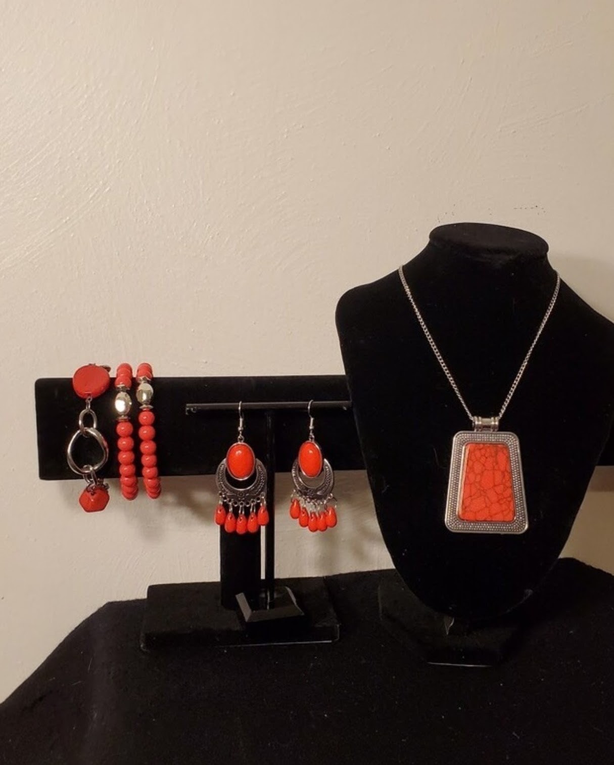 9PC RETRO WHIMSICAL PREPPY VERSATILE POPPY ORANGE COMPLETE CURATED BUNDLE NEW